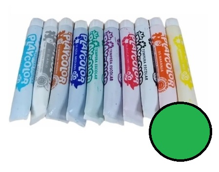 TEMPERA verde oscuro (blis x10 uni)